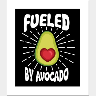 Fueled By Avocado Lover Vegan Plant Based Diet Gift Posters and Art